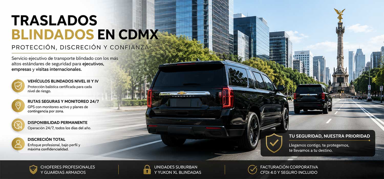 Traslados blindados CDMX con Alquimavi®